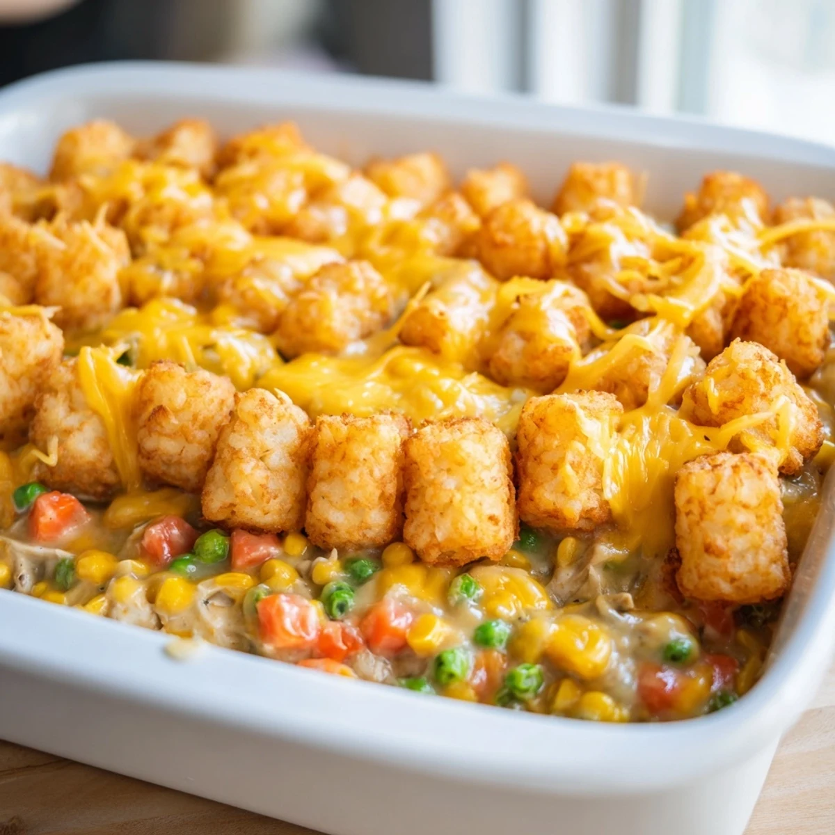 Tater Tot Chicken Pot Pie