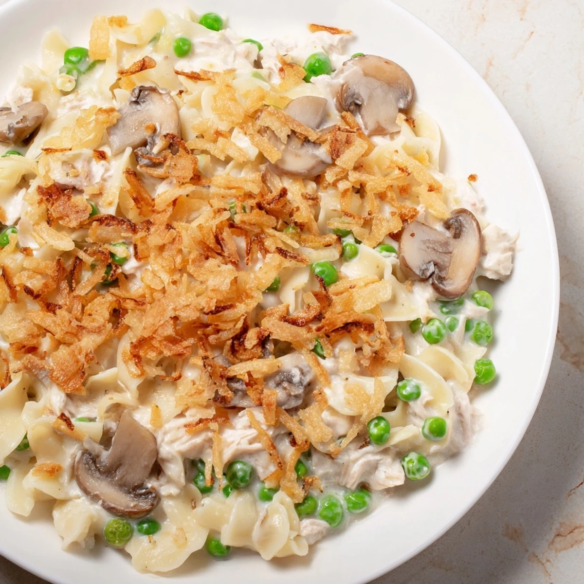 Tuna Noodle Casserole Onion