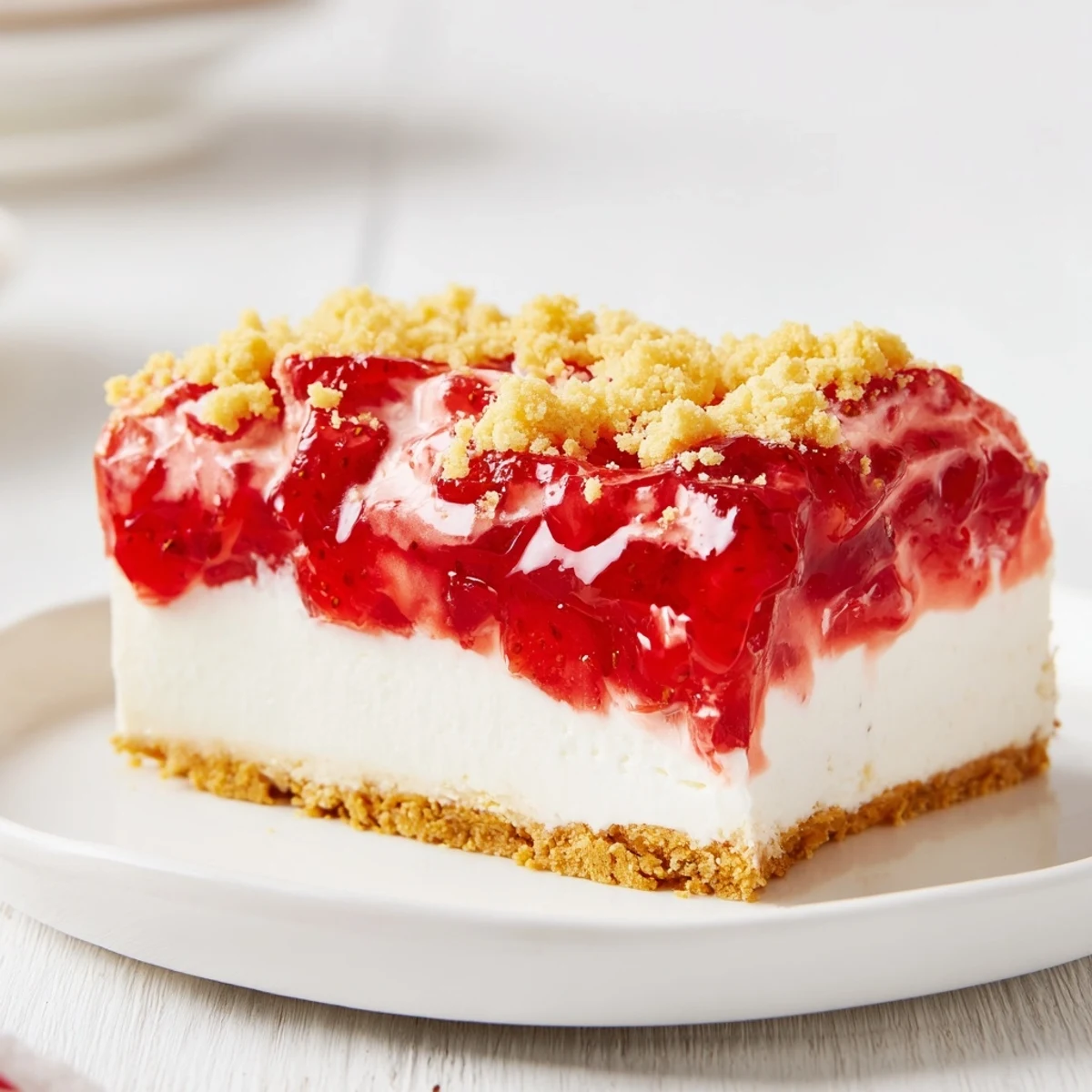 Strawberry Shortcake Cheesecake Delight