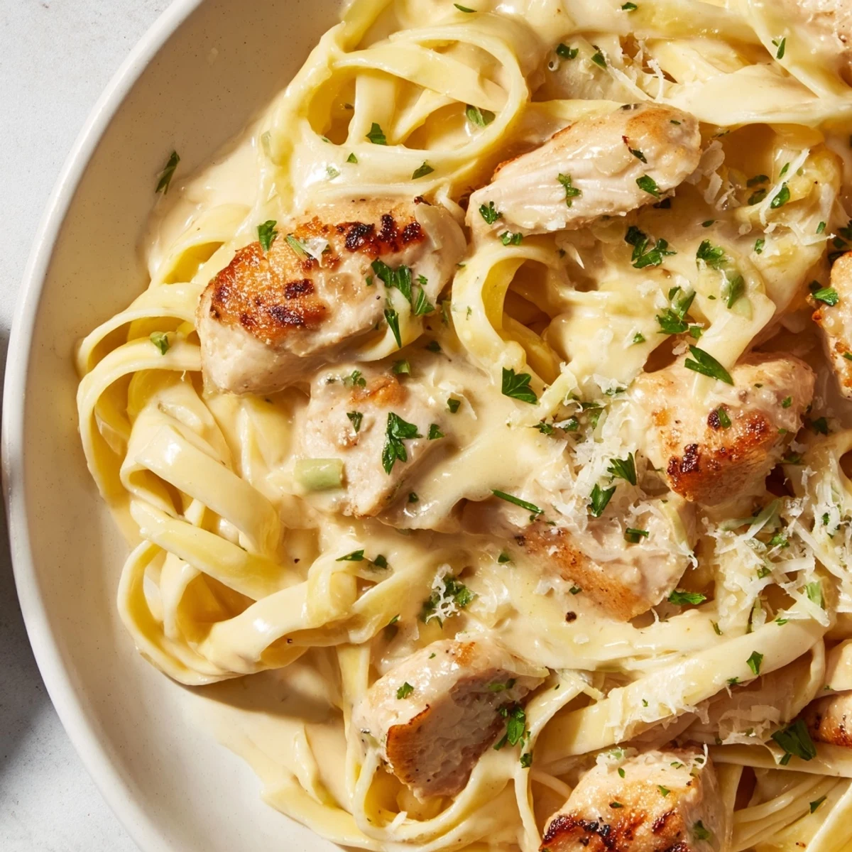 Cajun Chicken Alfredo Fettuccine