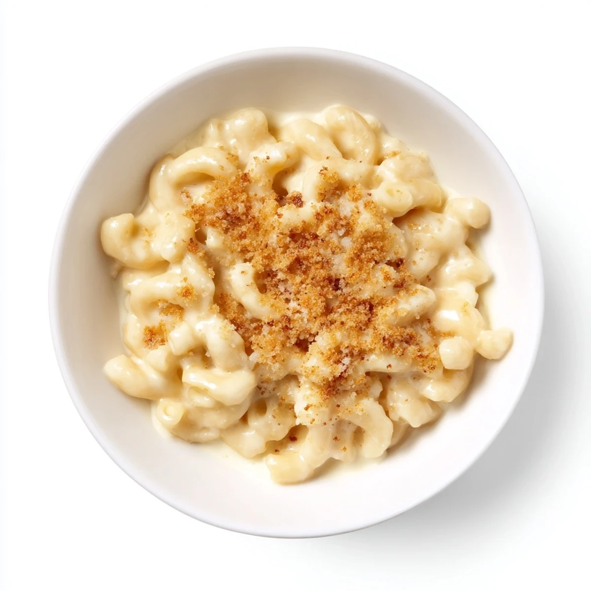 Steaming hot Easy Tinis Mac & Cheese, bubbling with melted cheddar and mozzarella cheese on the table.