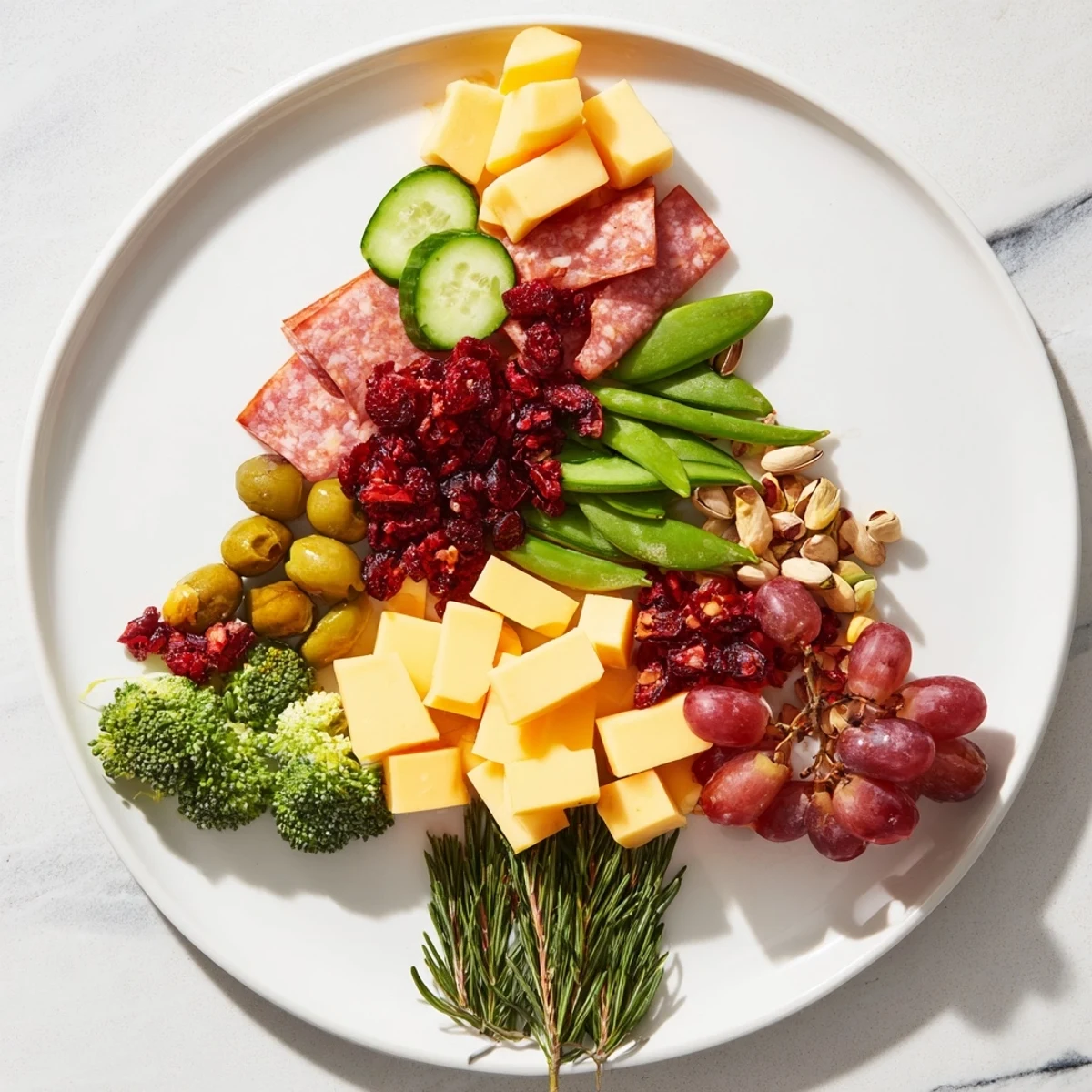 Evergreen Tree Snack Board