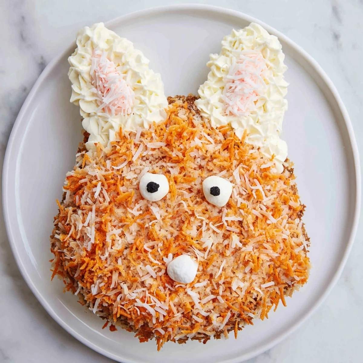 Spring Bunny Carrot Cake