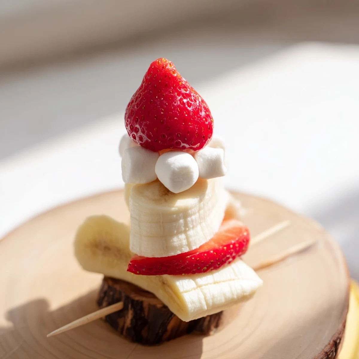 Strawberry Banana Santa Sticks