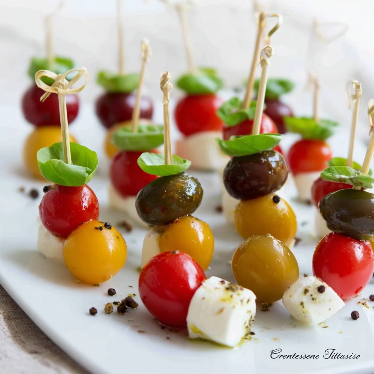 Christmas Lights Olive Tomato