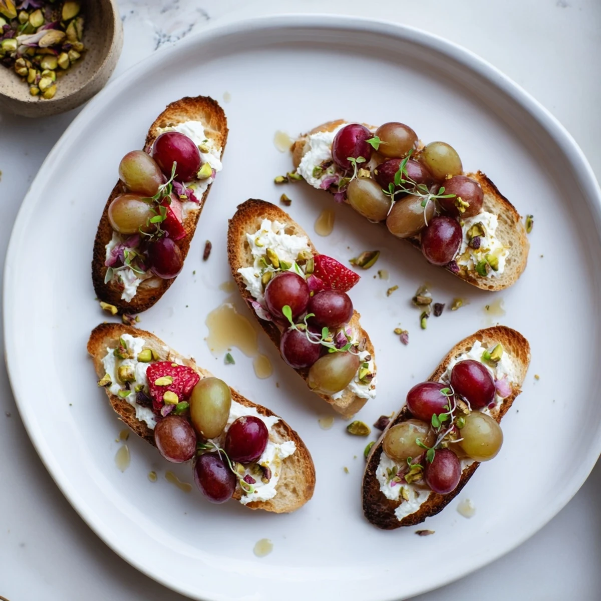A beautiful zero-proof celebration spread displays sparkling drinks, creamy cheeses, fresh fruits, and savory bites.