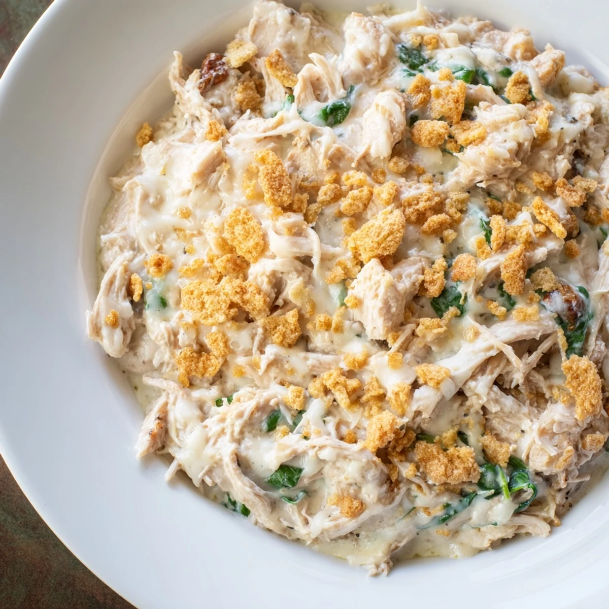 This comforting Marry Me Chicken Casserole features shredded chicken, sun-dried tomatoes, and a rich, creamy sauce.