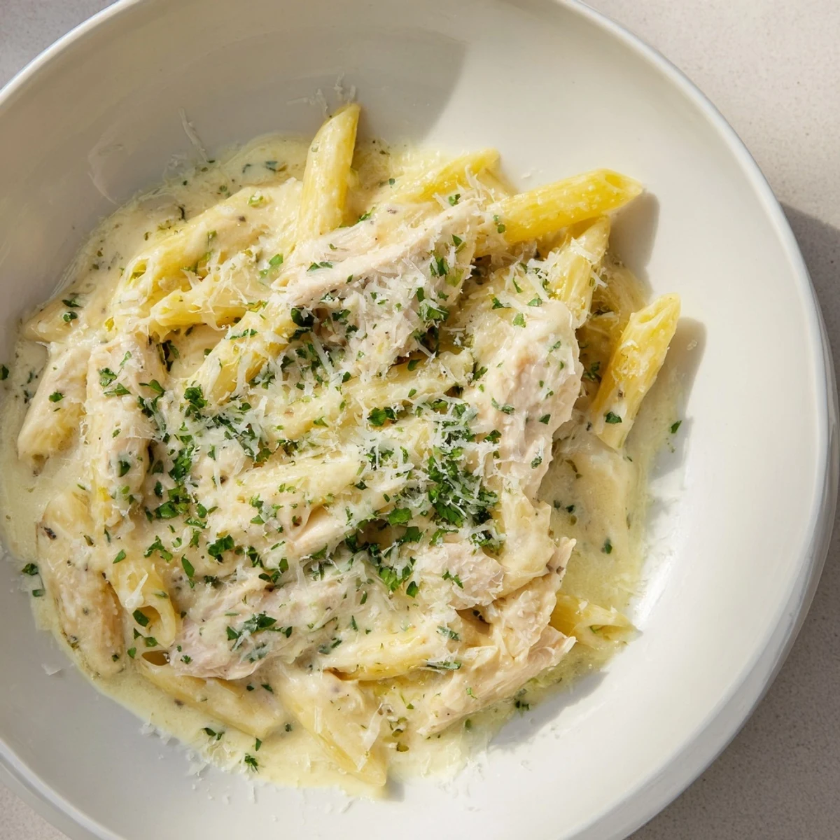 Tinis Creamy Chicken Pasta