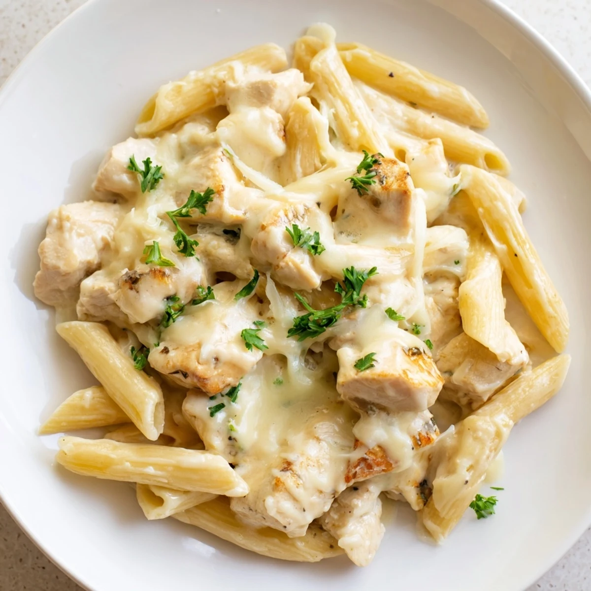 Chicken Alfredo Bake