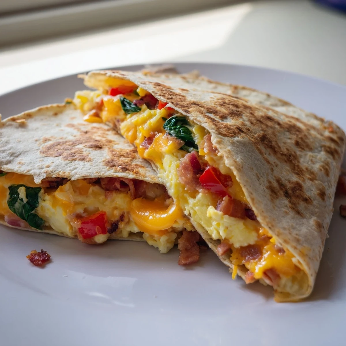 Folded Tortilla Breakfast