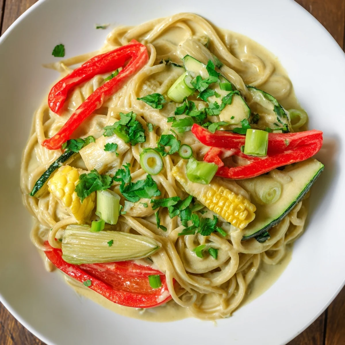 Thai Curry Pasta Dish