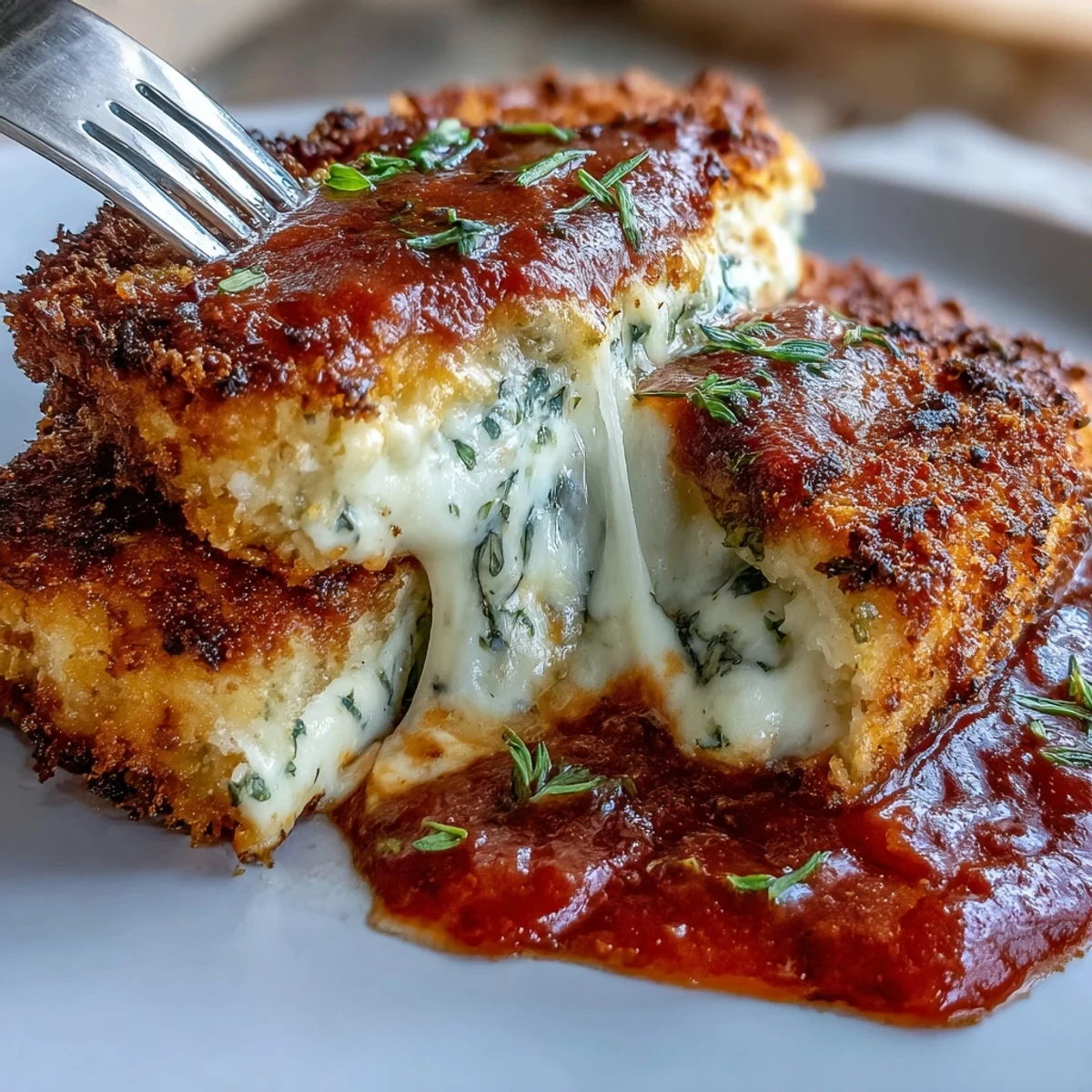 Crispy Tofu Parm Bakes