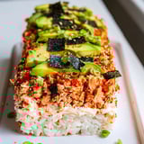 Sushi Bake Salmon Layers