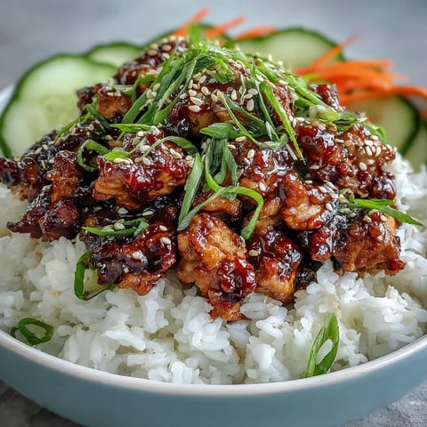 Delicious Sesame Turkey Lettuce Wrap Bowls filled with seasoned ground turkey, fluffy rice, and crisp cucumber ribbons on a plate.
