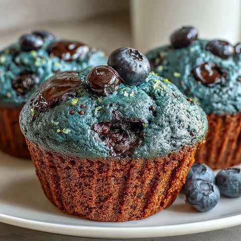 Twelve golden Vegan Blueberry Lemon Protein Muffins cool on a wire rack with visible zest and berries.