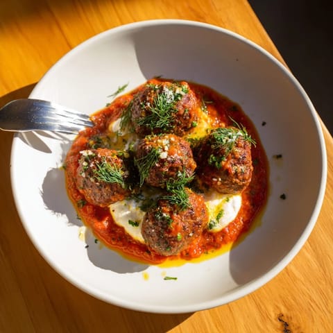 Greek-Style Lemon-Feta Meatballs