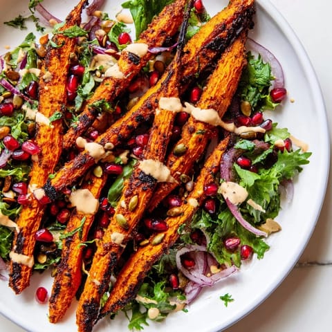Roasted Carrot Salad Tahini