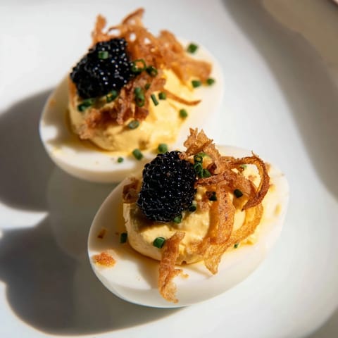 Deviled Eggs with Caviar