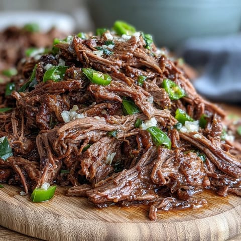 Served on toasted rolls with melted provolone, this Slow Cooker Mississippi-Style Ranch Beef makes a hearty meal.