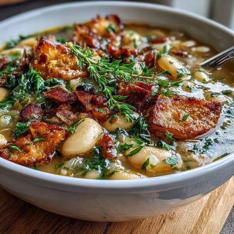 Hearty ham and lima bean soup with tender chunks of smoked ham, creamy lima beans, and fresh vegetables in a savory broth.