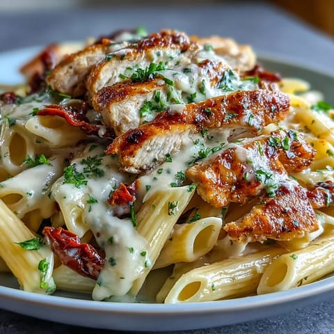 Viral Marry Me Chicken Pasta: rich, cheesy dish, a romantic weeknight meal.