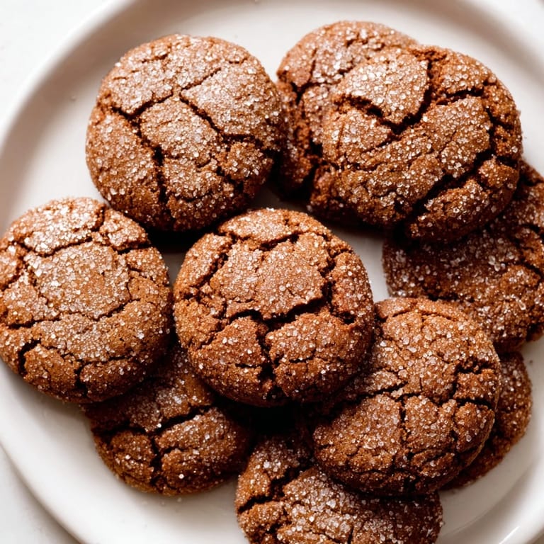 Golden-brown Express Gingerbread Latte Cookies, fresh from the oven, offering a delightful coffee and spice aroma.