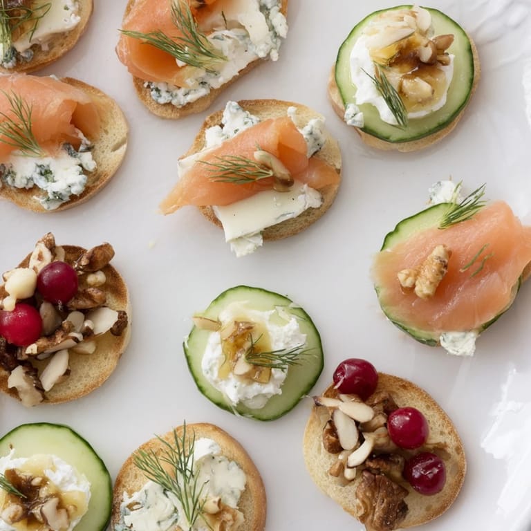 A vibrant display of champagne pairings, including grapes & prosciutto, promising a delightful New Year's Eve celebration.