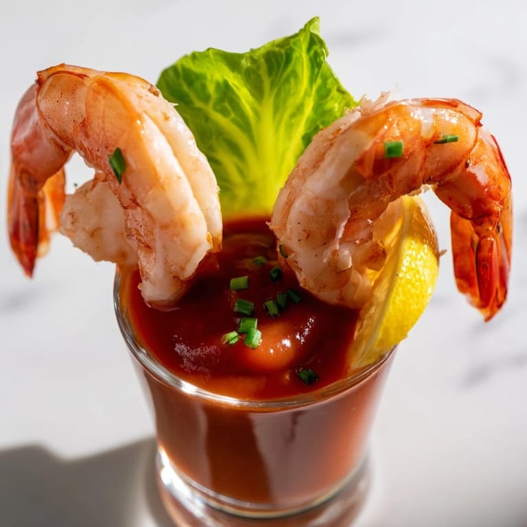 Enjoy elegant Retro Prawn Cocktail Shooters, with perfectly chilled prawns and a zesty cocktail sauce, perfect bite-sized appetizer.
