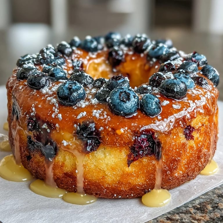 Soft, naturally leavened donuts filled with juicy blueberries and bright lemon zest, finished with a sweet citrus glaze for a perfect morning treat.  