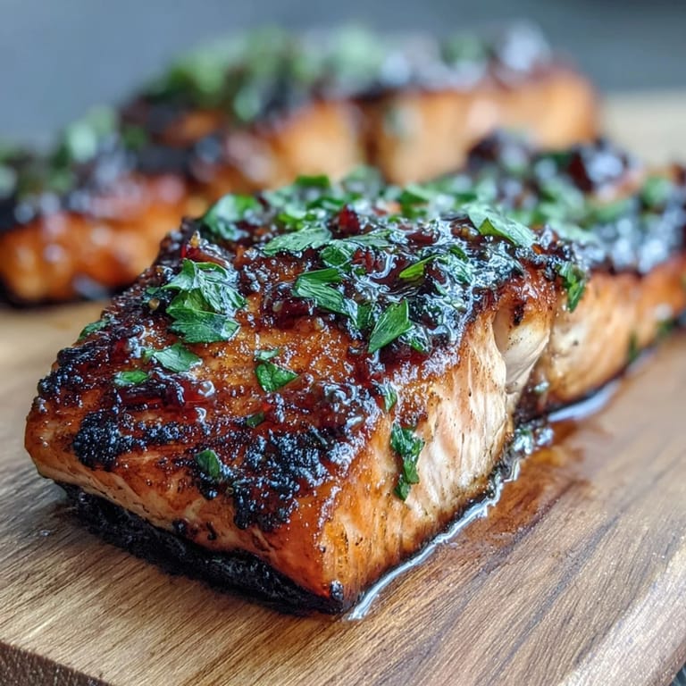 A vibrant dish of grilled salmon topped with fresh strawberry salsa, perfect for a light and healthy dinner.