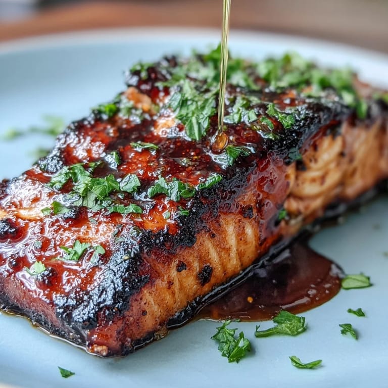 Juicy grilled salmon fillets paired with zesty strawberry salsa, served with a side of steamed vegetables.