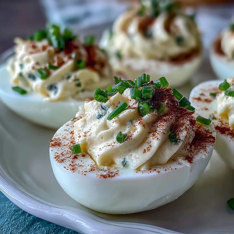 Enjoy these easy Classic Deviled Eggs with smoky paprika, a flavorful party starter.